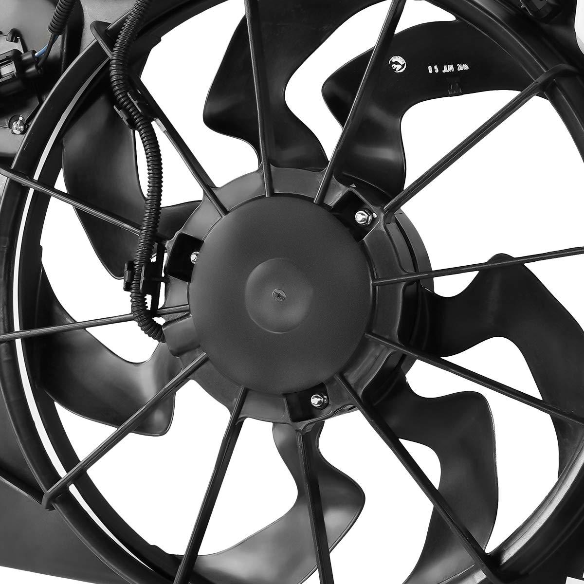2017-2019 Hyundai Elantra Sedan Cooling Fan Assy 2.0L , HY3115156. OEM-style replacement.