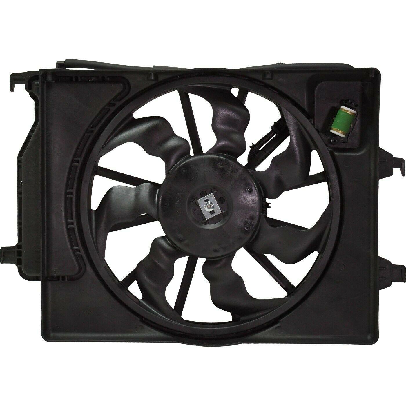 2018-2022 Kia Rio Sedan Cooling Fan Assy With One Big Fan , HY3115161. Factory-style replacement part.