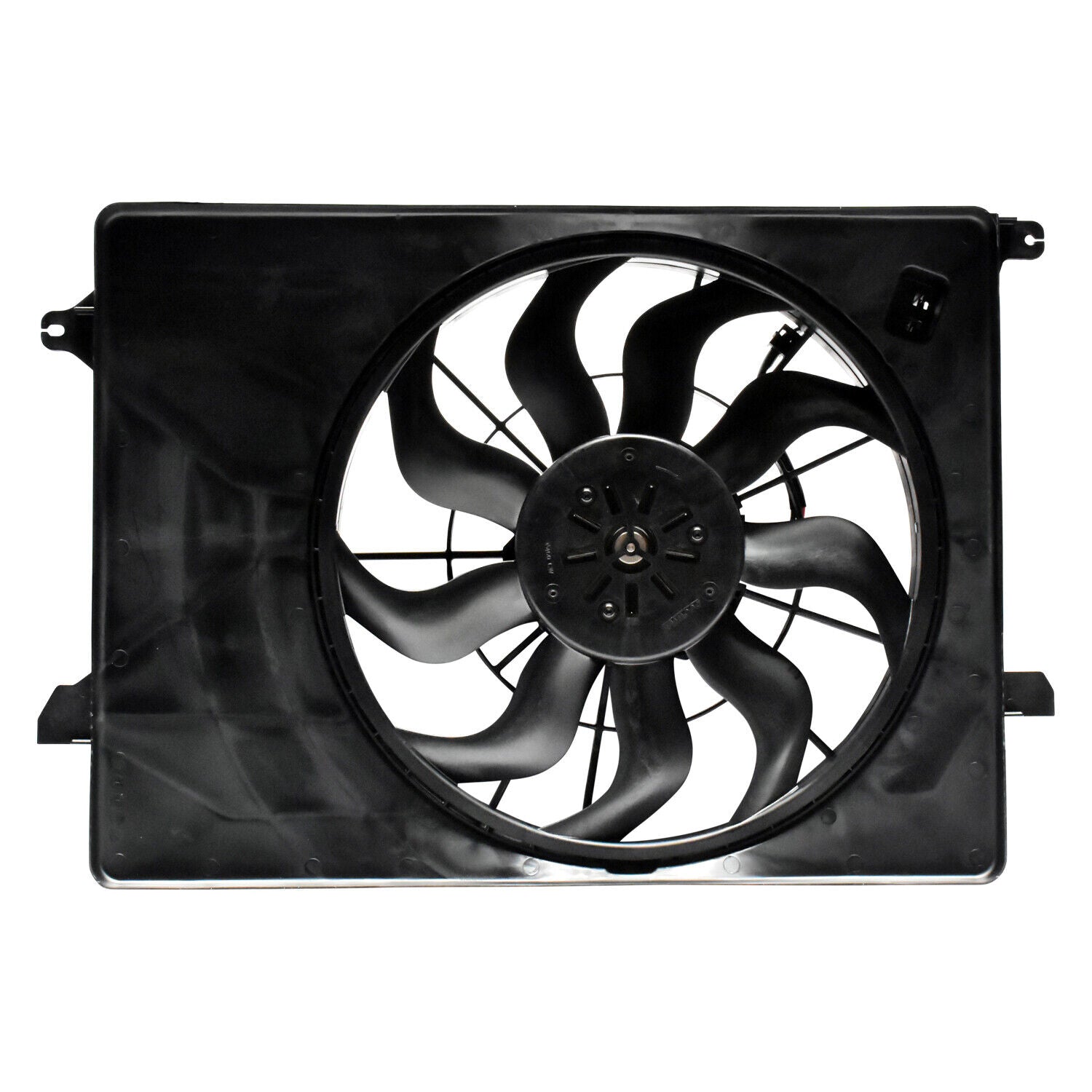 2020-2023 Hyundai Palisade Cooling Fan Assy 3.8L V6 , HY3115166. Angle view for visual reference.