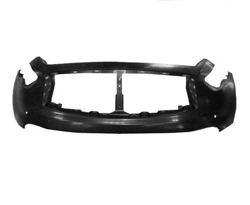 2012 Infiniti FX35 Front Upper Bumper , IN1000254. Installed view for reference.