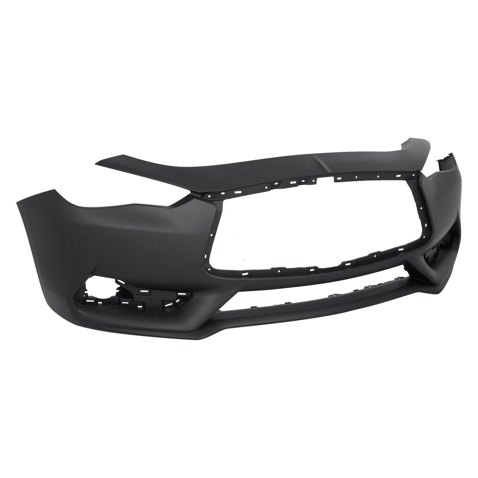 2017-2022 Infiniti Q60 Coupe Front Bumper Primed Without Park Assist Sensor , IN1000275. Durable and impact-resistant.
