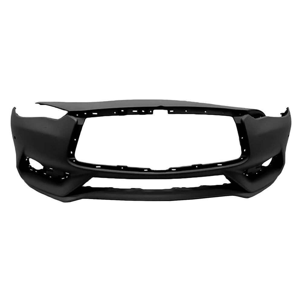 2017-2022 Infiniti Q60 Coupe Front Bumper Primed With Park Assist Sensor , IN1000276. High-quality aftermarket part.