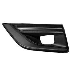 2018-2023 Infiniti Q50 Sedan Fog Lamp Bezel Front Driver Side Black With Black Moulding , IN1038111.   component.