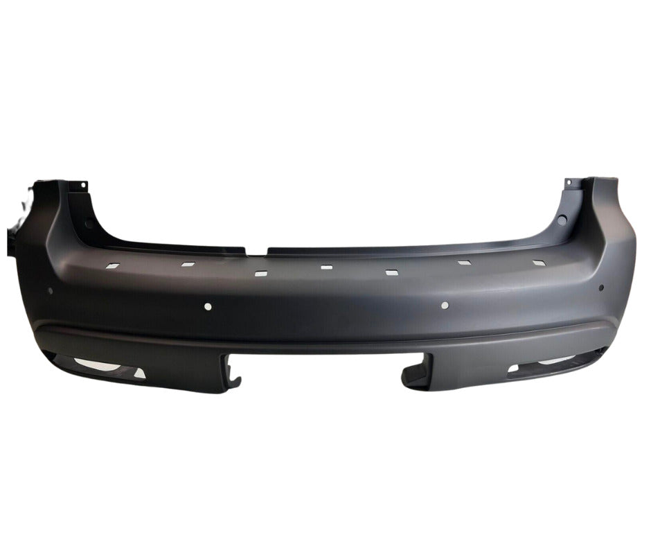 2018-2023 Infiniti Qx80 Rear Bumper Primed With Park Assist Sensor , IN1100177. Professional-grade auto body part.
