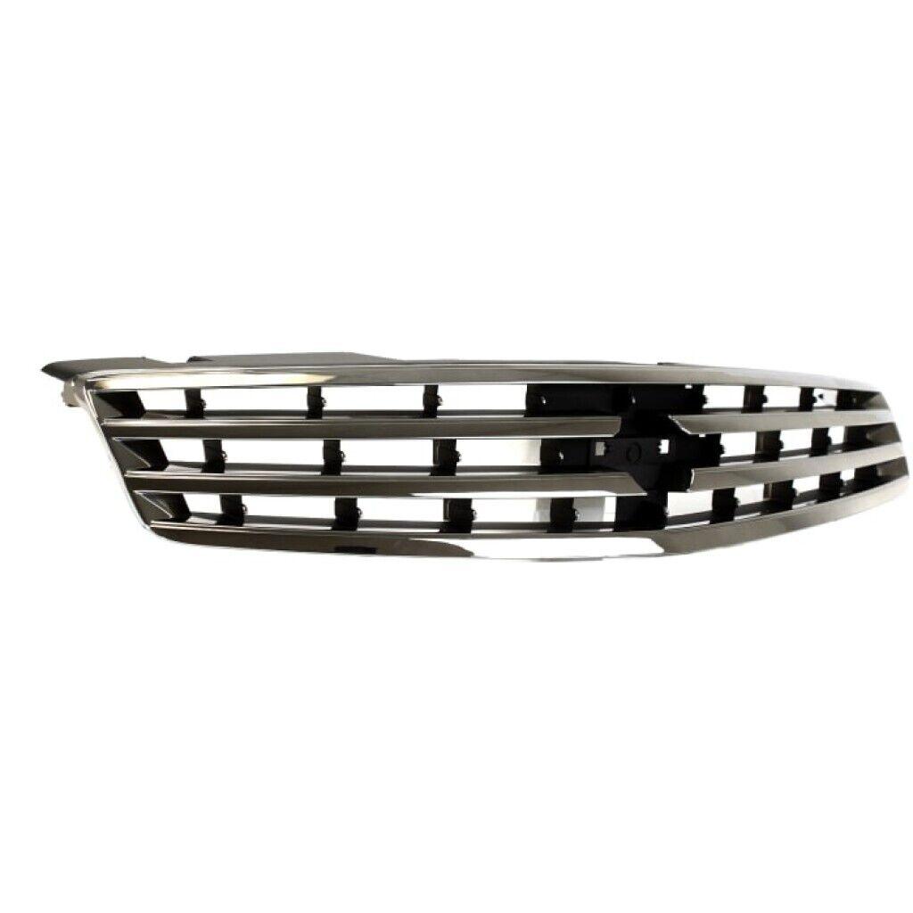 2005-2006 Infiniti G35 Sedan Grille Chrome/Black , IN1200115. Exact fit for vehicle restoration.