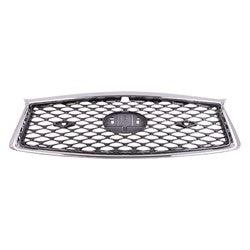 2018-2020 Infiniti Q50 Sedan Grille Ptd Gray With Chrome Frame With Sensor/Camera , IN1200138. Perfect fit and finish.