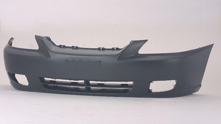 2003-2005 Kia Rio Sedan Front Bumper Black , KI1000122. Exact fit for vehicle restoration.