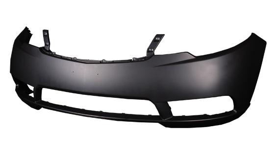 2010-2013 Kia Forte Front Bumper Primed , KI1000145. Installed view for reference.