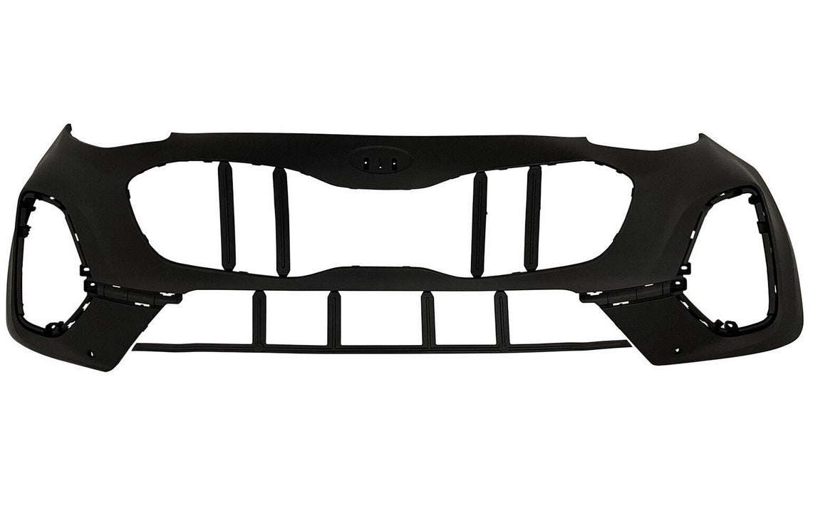 2020-2022 Kia Sportage Front Bumper Primed With Sensor All-Wheel Drive , KI1000209. Designed for OEM alignment.