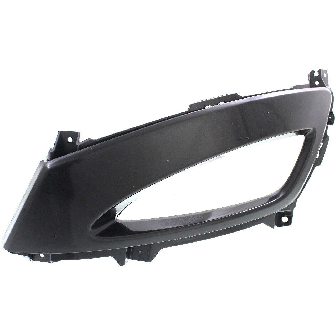 2011-2013 Kia Optima Fog Lamp Bezel Front Driver Side Matte-Black , KI1038108. Replacement part ready for install.