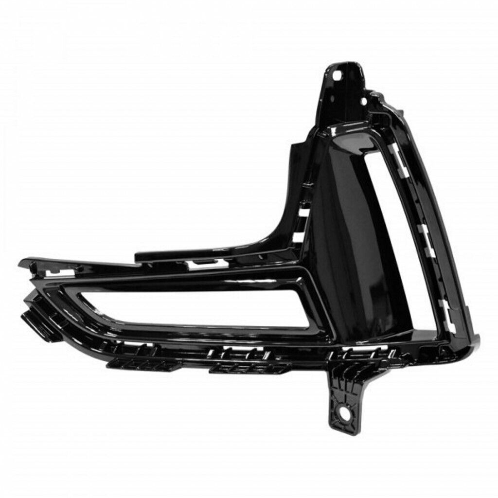 2022-2023 Kia Carnival Fog Lamp Bezel Front Driver Side Gloss Black Paint , KI1038153. OEM-style replacement.