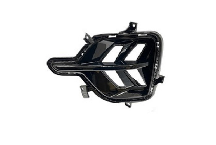 2020-2022 Kia Niro Daytime Running Lamp Bezel Driver Side Gloss Black , KI1038170. Installed view for reference.