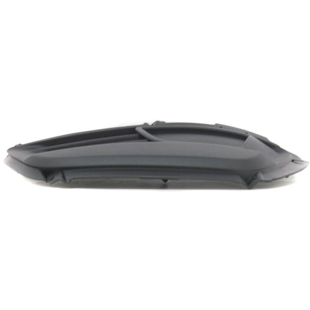 2009-2010 Kia Magentis Fog Lamp Cover Front Passenger Side Matte-Black Without Hole , KI1039104. Angle view for visual reference.