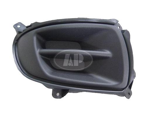 2007-2009 Kia Spectra Fog Lamp Cover Front Passenger Side (Matte-Black) , KI1039109. OEM-style replacement.