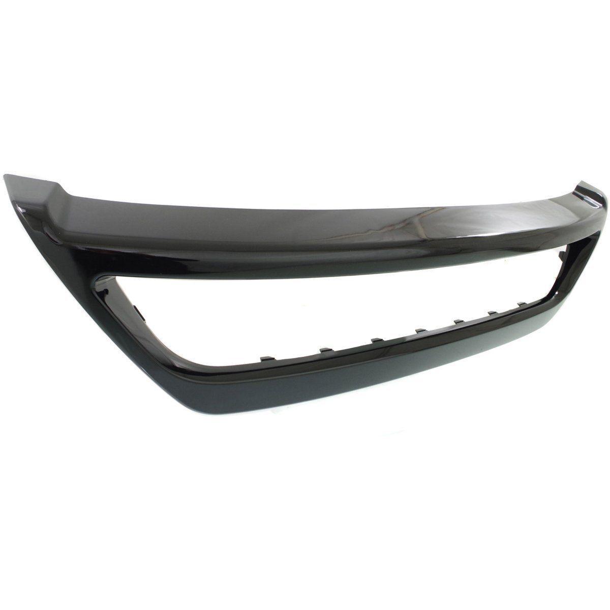 2010-2011 Kia Rio Sedan Grille Moulding Lower Painted-Black , KI1044102. High-strength and long-lasting.