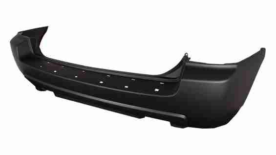 2005-2008 Kia Sportage Rear Bumper Primed 2.7L Dual Exh , KI1100127. Direct fit for easy installation.