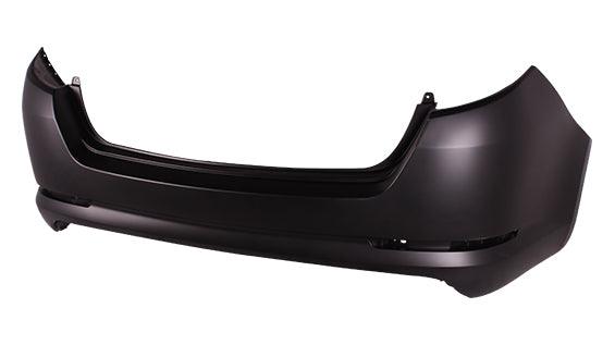 2011-2013 Kia Optima Rear Bumper Primed Without Sensor Hole , KI1100170. Angle view for visual reference.