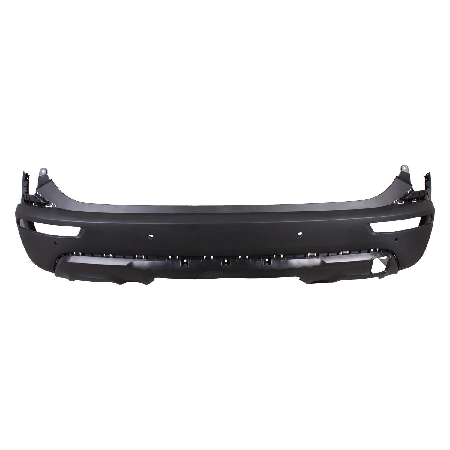 2020-2022 Kia Telluride Rear Bumper Textured With Sensor , KI1100227. Side view of the replacement part.
