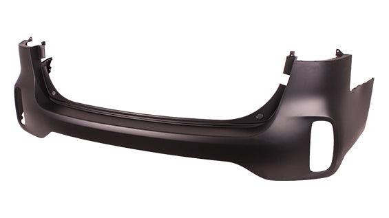 2014-2015 Kia Sorento Rear Bumper Primed Without Sensor , KI1114100. Exact fit for vehicle restoration.