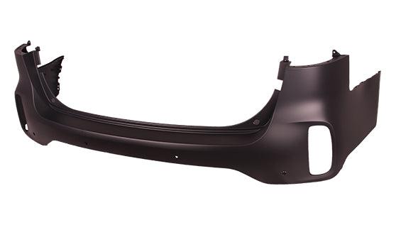 2014-2015 Kia Sorento Rear Bumper Primed With Sensor Without Skid Plate , KI1114101. Side view of the replacement part.