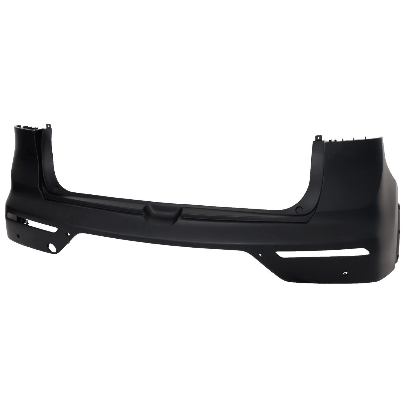 2017-2019 Kia Niro Rear Bumper Primed With Sensor , KI1114110. Side view of the replacement part.