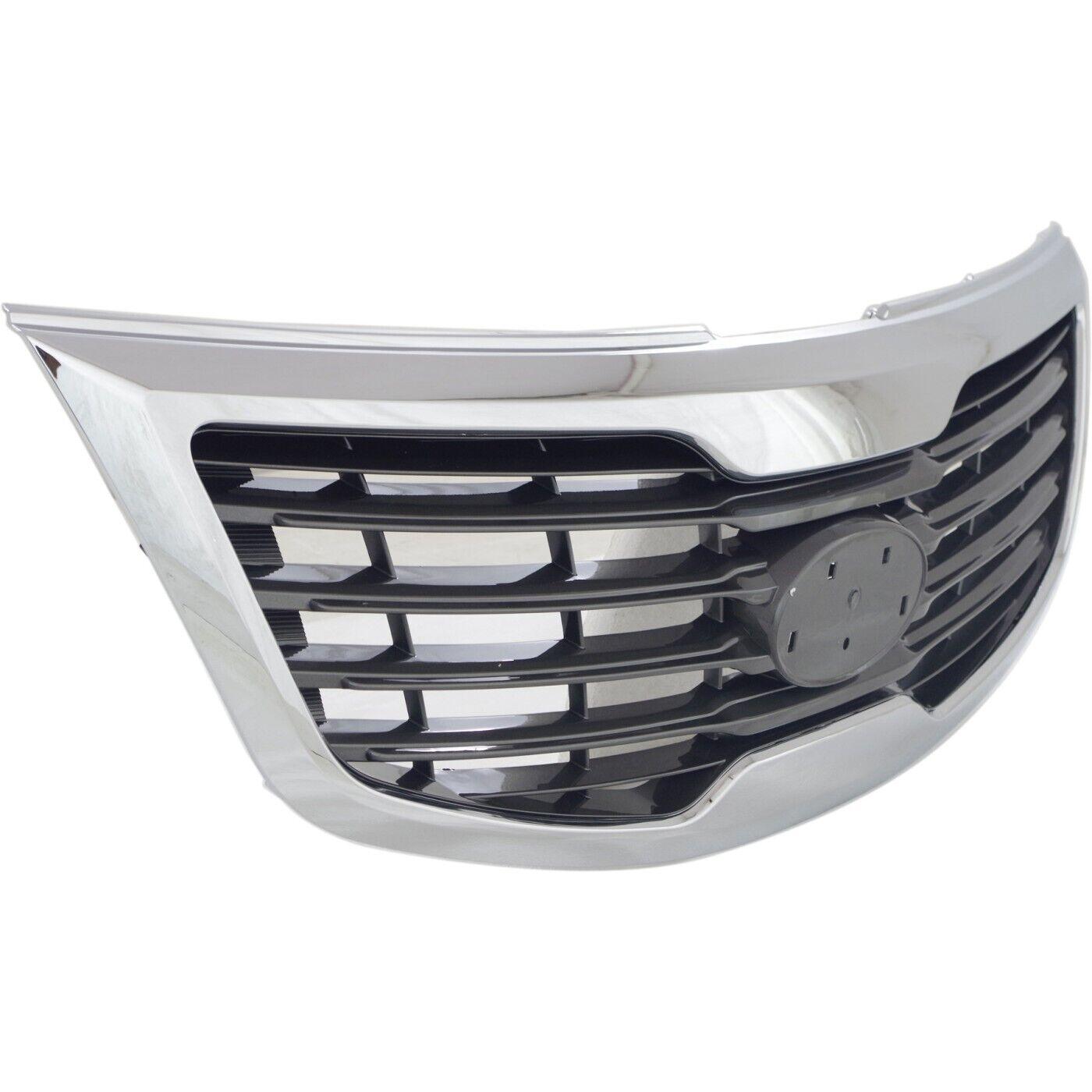 2011-2013 Kia Sportage Grille Paint Silver Gray With Chrome Mldg , KI1200147. Precision fitment for collision repair.