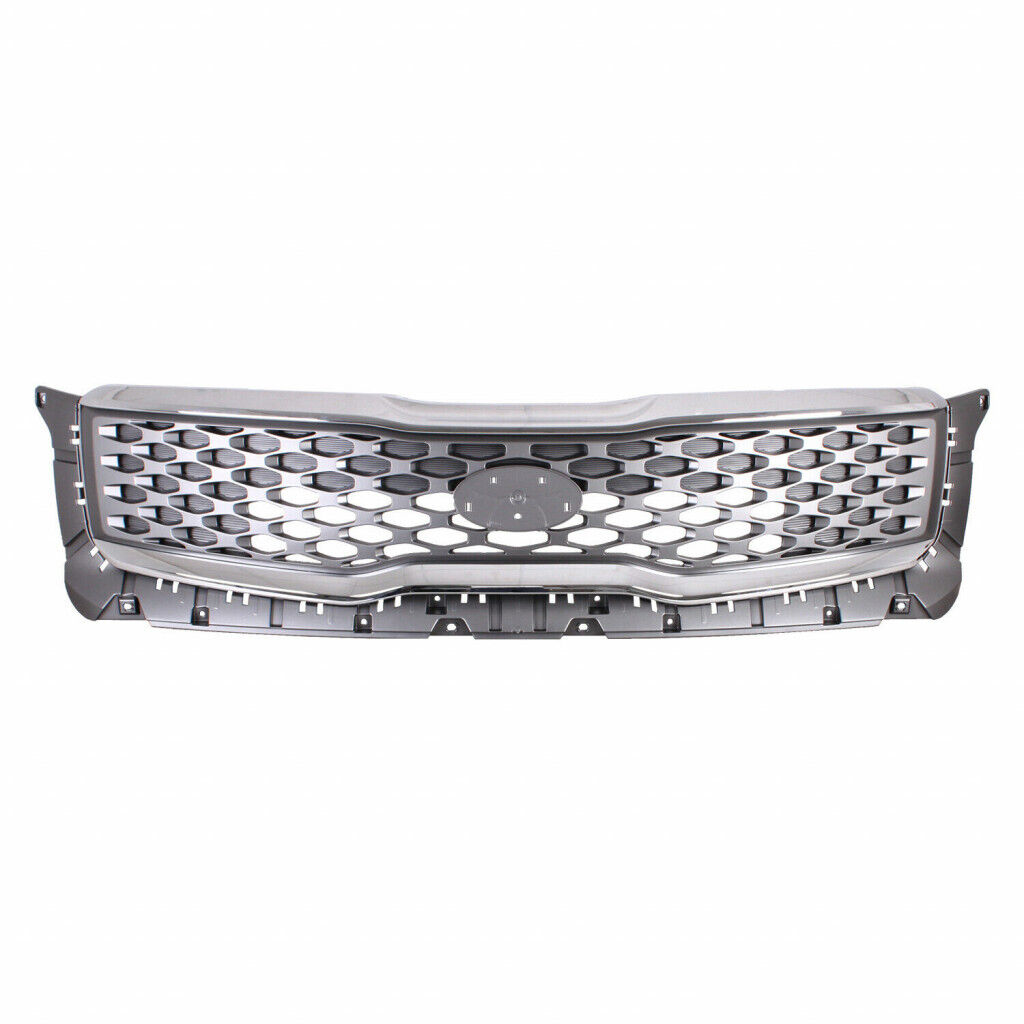 2020-2022 Kia Telluride Grille Front Ptd Gray With Bright Chrome Outer Molding , KI1200208. High-strength and long-lasting.