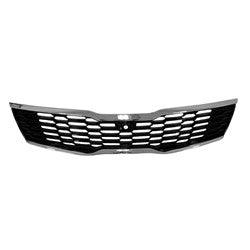 2019-2020 Kia Optima Grille Black With Chrome Moulding Use With Camera , KI1200212. Designed for OEM alignment.