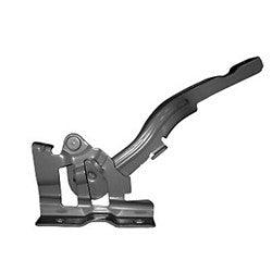 2012-2017 Kia Rio Hatchback Hood Hinge Passenger Side , KI1236125. Installed view for reference.