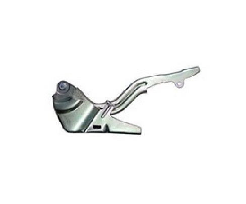 2021-2023 Kia Sorento Hood Hinge Passenger Side Chrome Steel , KI1236189. Angle view for visual reference.