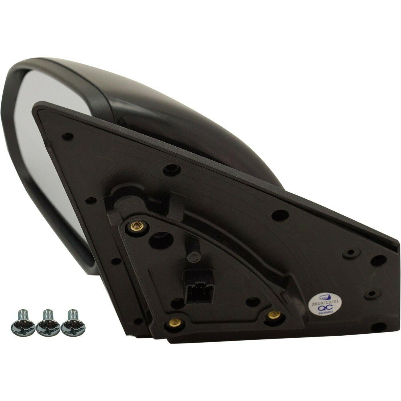 2018 Kia Rio Hatchback Mirror Driver Side Power , KI1320219. Side view of the replacement part.