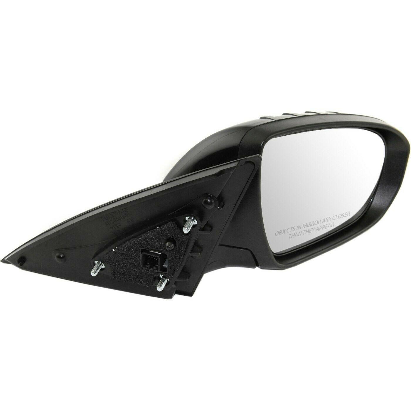 2012-2013 Kia Optima Mirror Passenger Side Power , KI1321163. Side view of the replacement part.