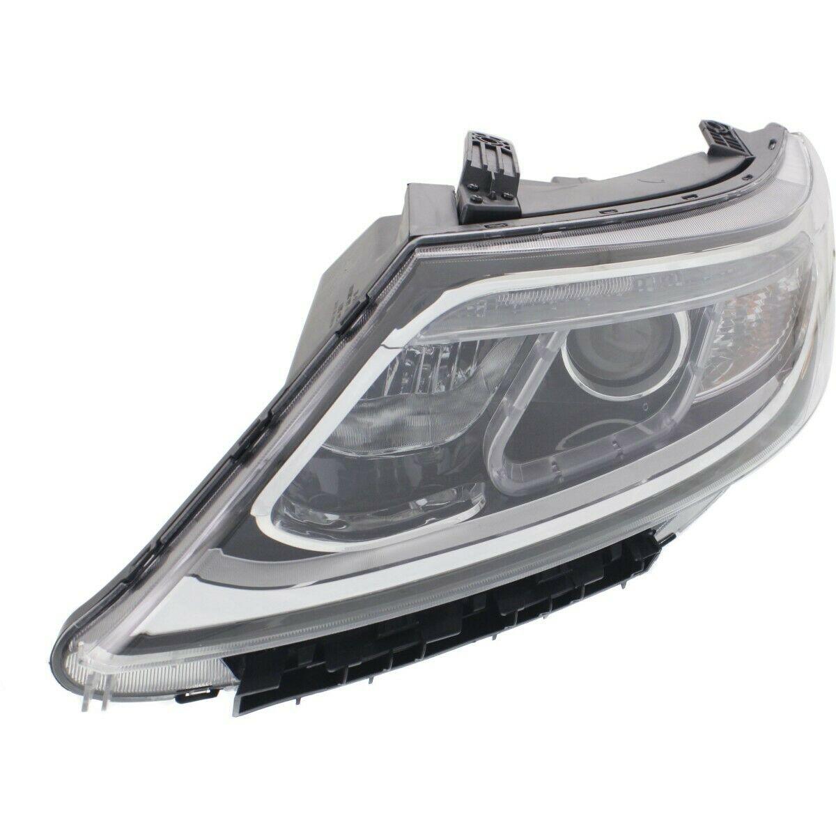 2014-2015 Kia Sorento Head Lamp Driver Side Halogen Ex/Sx Nodel , KI2502165. Precision fitment for collision repair.