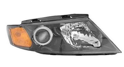 2009-2010 Kia Magentis Head Lamp Passenger Side Black Bezel (A Type) , KI2503140. Professional-grade auto body part.
