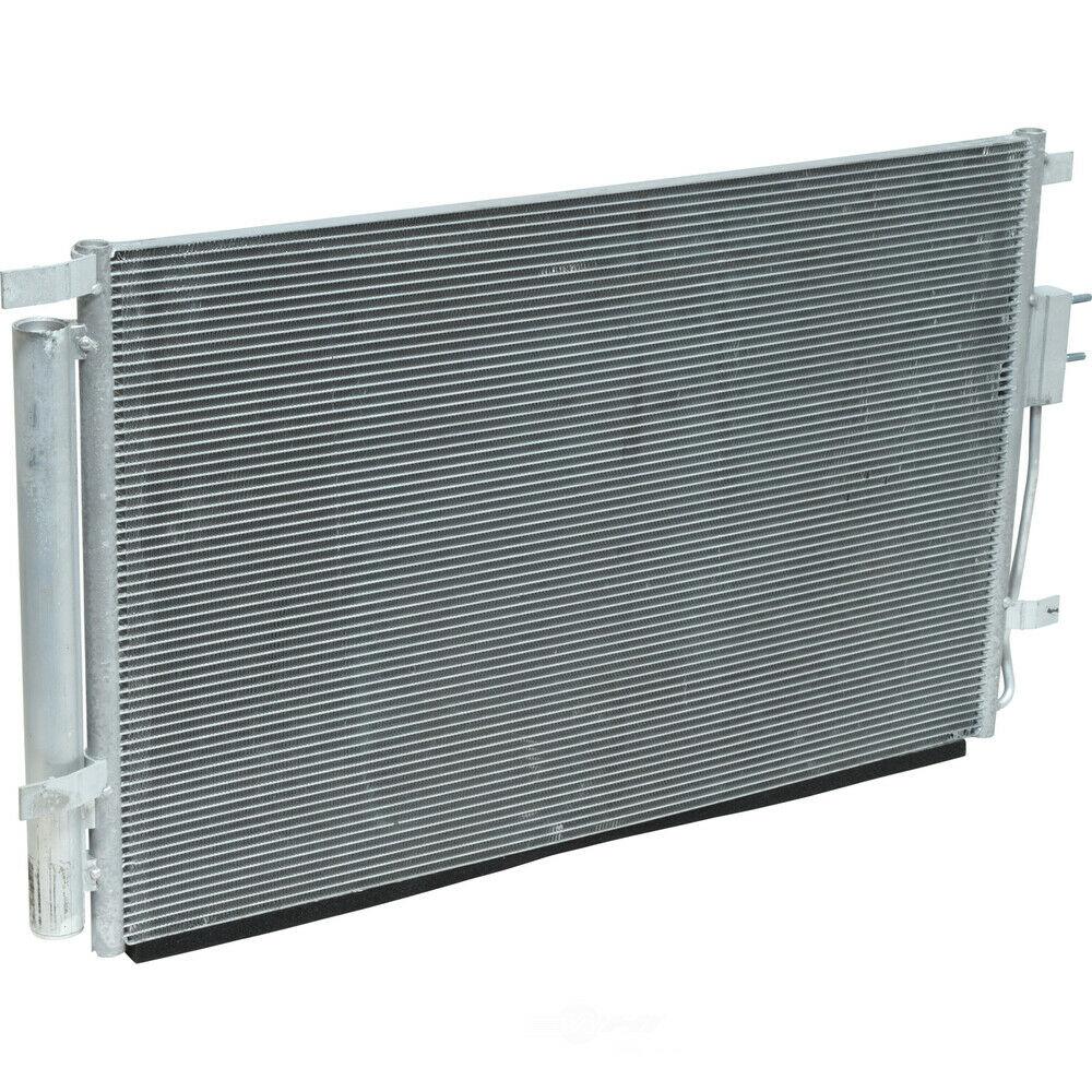 2016-2018 Kia Sorento Condenser , KI3030139. Side view of the replacement part.