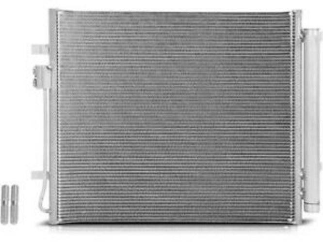 2021-2023 Hyundai Santa Fe Condenser , KI3030165. Angle view for visual reference.