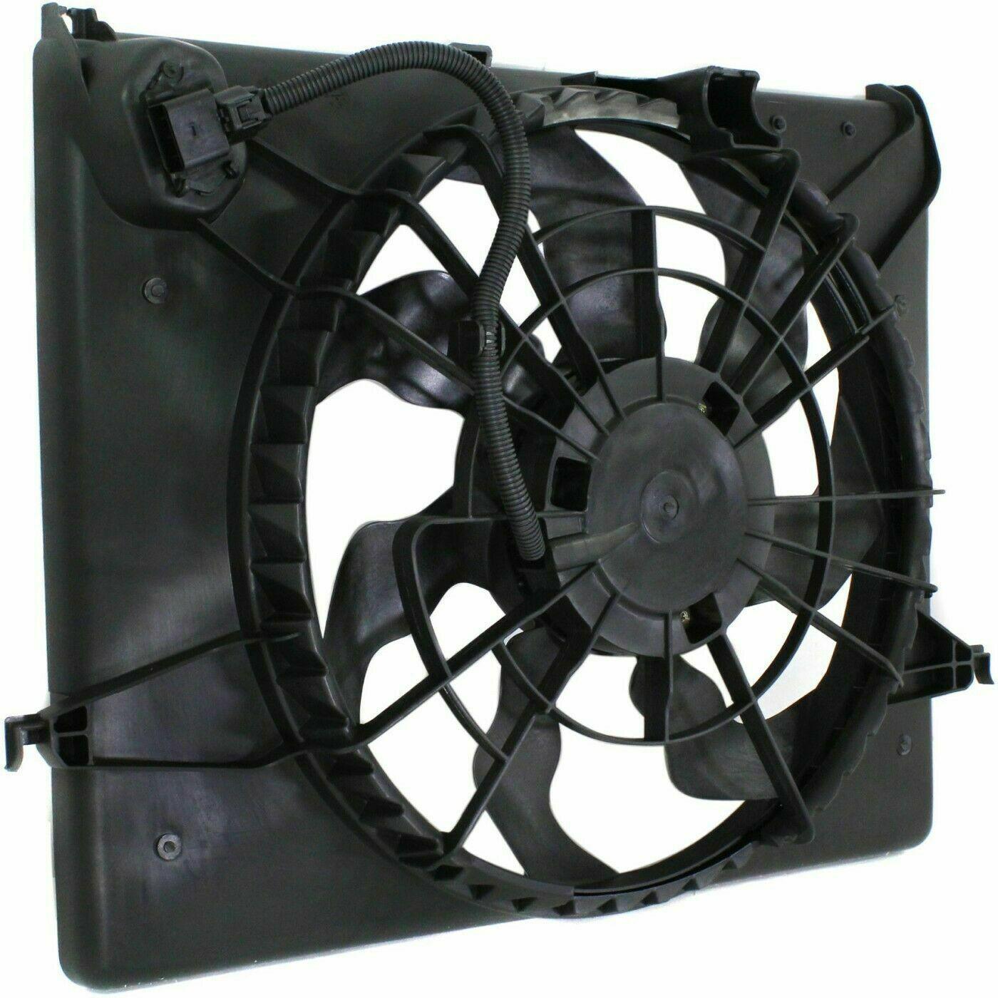 2011-2013 Hyundai Sonata Cooling Fan Assy 2.0L Turbo , KI3115135. Exact fit for vehicle restoration.
