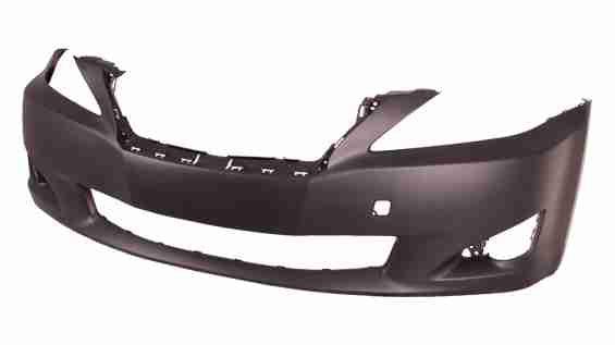 2009-2010 Lexus IS350 Sedan Front Bumper Primed Without Sensor Without Washer , LX1000188. High-quality aftermarket part.