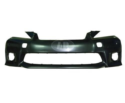 2011-2013 Lexus CT200H Front Bumper , LX1000236. Side view of the replacement part.
