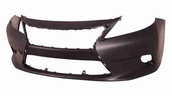 2013-2015 Lexus ES350 Front Bumper Primed Without Sensor Hole , LX1000241. Designed for OEM alignment.