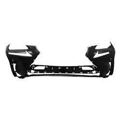 2018-2021 Lexus NX300H Front Bumper Primed With Sensor/Washer Without F-Sport , LX1000348. Designed for OEM alignment.