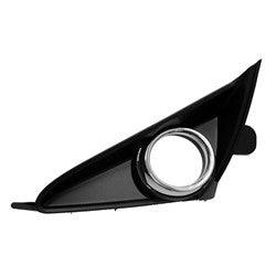 2014-2023 Lexus GX460 Fog Lamp Bezel Front Driver Side Textured/Chrome , LX1038123. Angle view for visual reference.