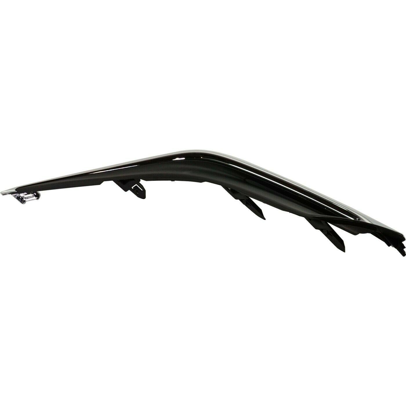 2019-2023 Lexus ES350 Bumper Moulding Front Driver Side , LX1038128. Side view of the replacement part.
