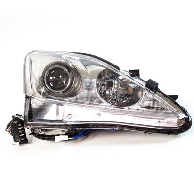 2006-2008 Lexus IS250 Sedan Head Lamp Passenger Side Hid With Auto Leveler , LX2503133. High-quality aftermarket part.
