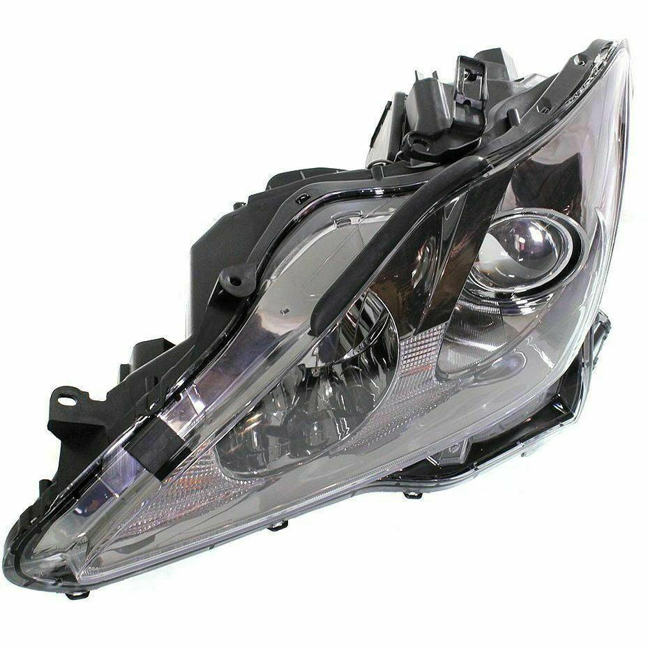 2009-2010 Lexus IS250 Sedan Head Lamp Driver Side Halogen Without Auto Leveling , LX2518125. Side view of the replacement part.