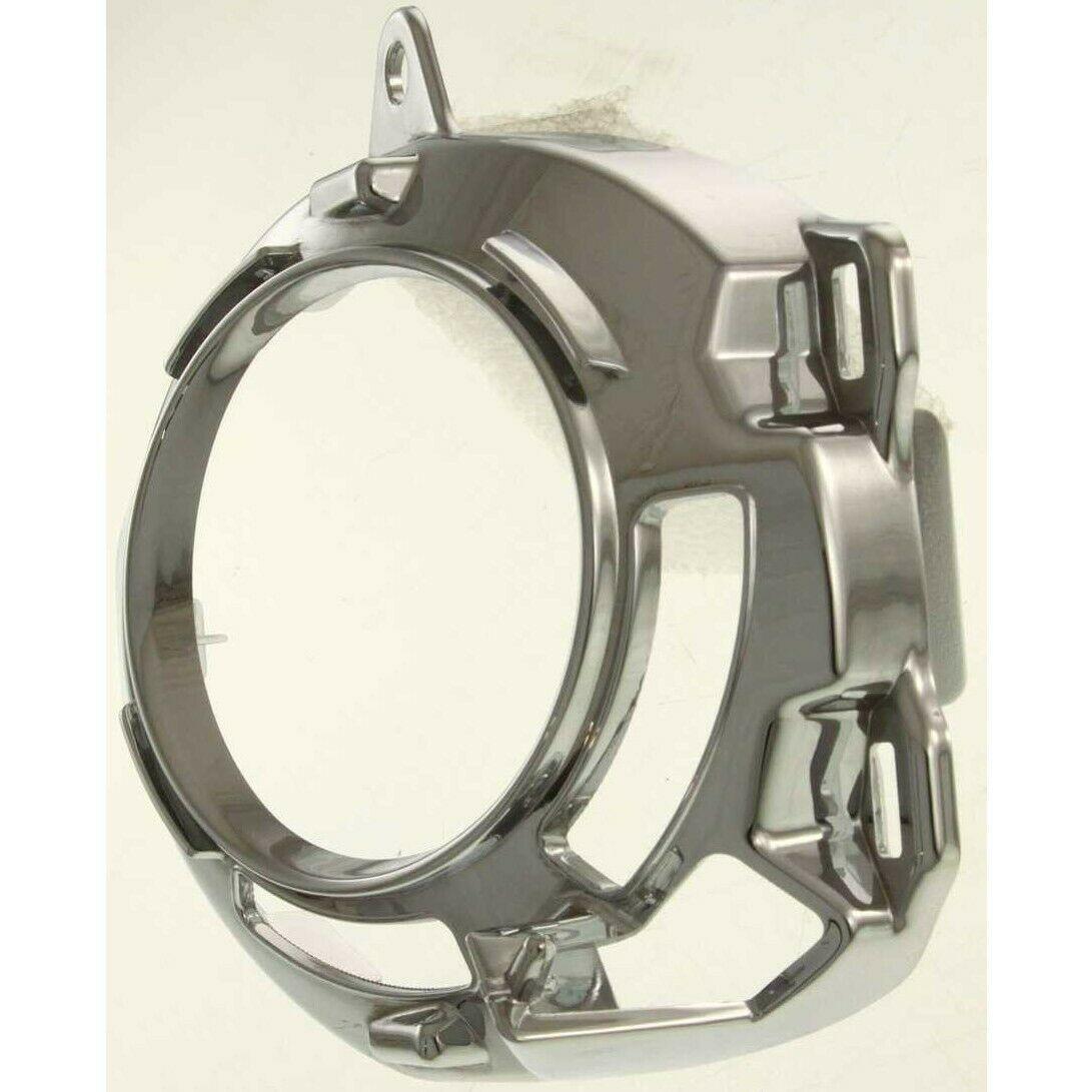 2005-2006 Lexus ES330 Fog Lamp Bracket Front Passenger Side Chrome , LX2599101. Angle view for visual reference.