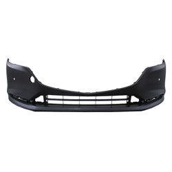 2018-2021 Mazda 6 Front Bumper Primed With Sensors , MA1000249. Side view of the replacement part.