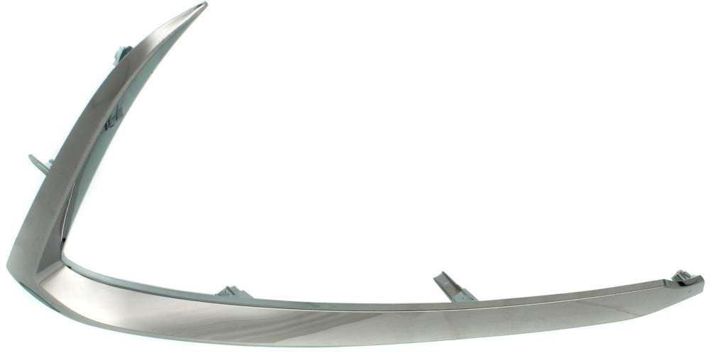 2016-2023 Mazda CX9 Bumper Lower Moulding Front Passenger Side Chrome , MA1047103. OEM-quality exterior component.