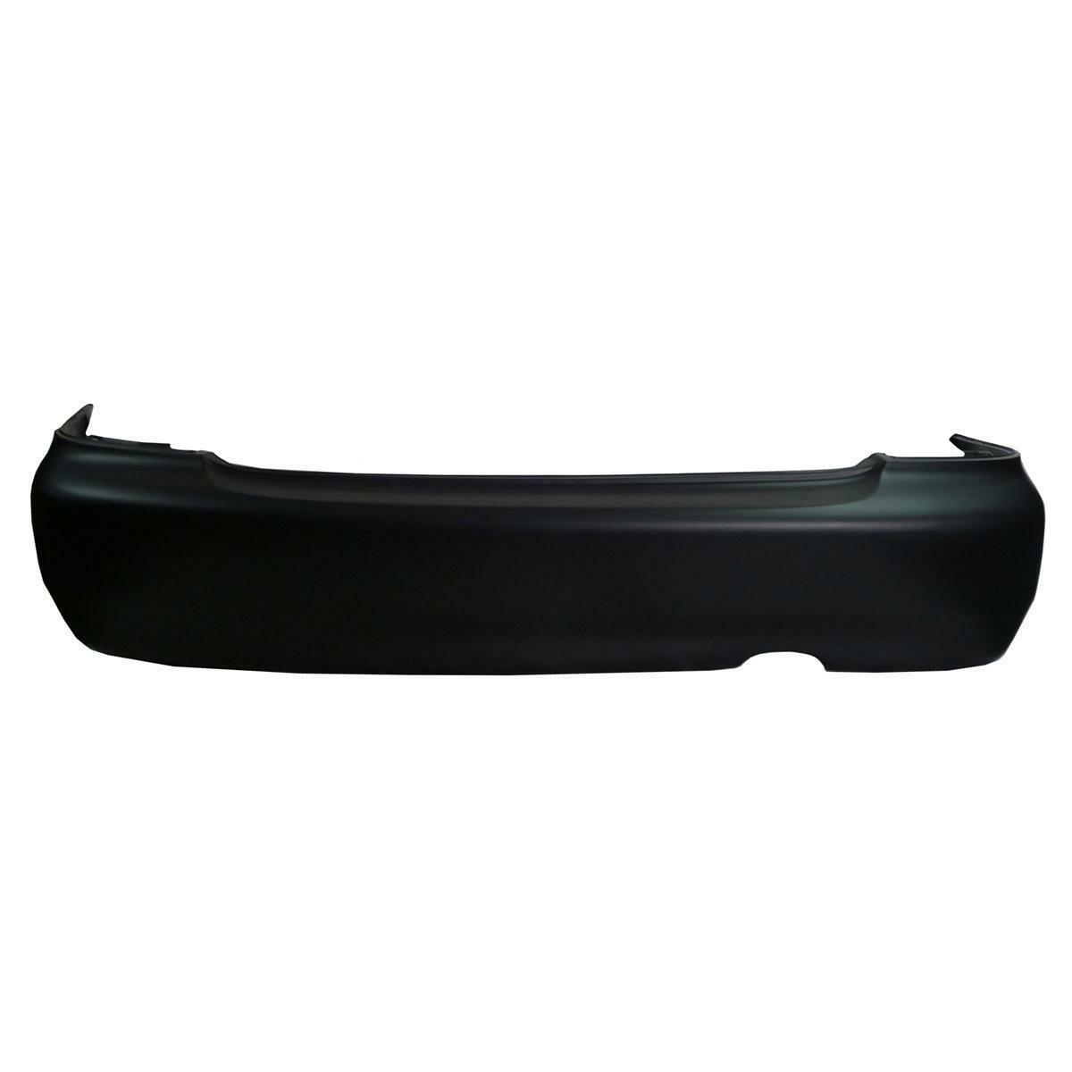 1995-1998 Mazda PROTEGE Rear Bumper Primed , MA1100141. Angle view for visual reference.