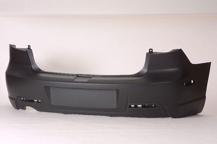 2007-2009 Mazda 3 Rear Upper Bumper Primed , MA1100192. Direct fit for easy installation.